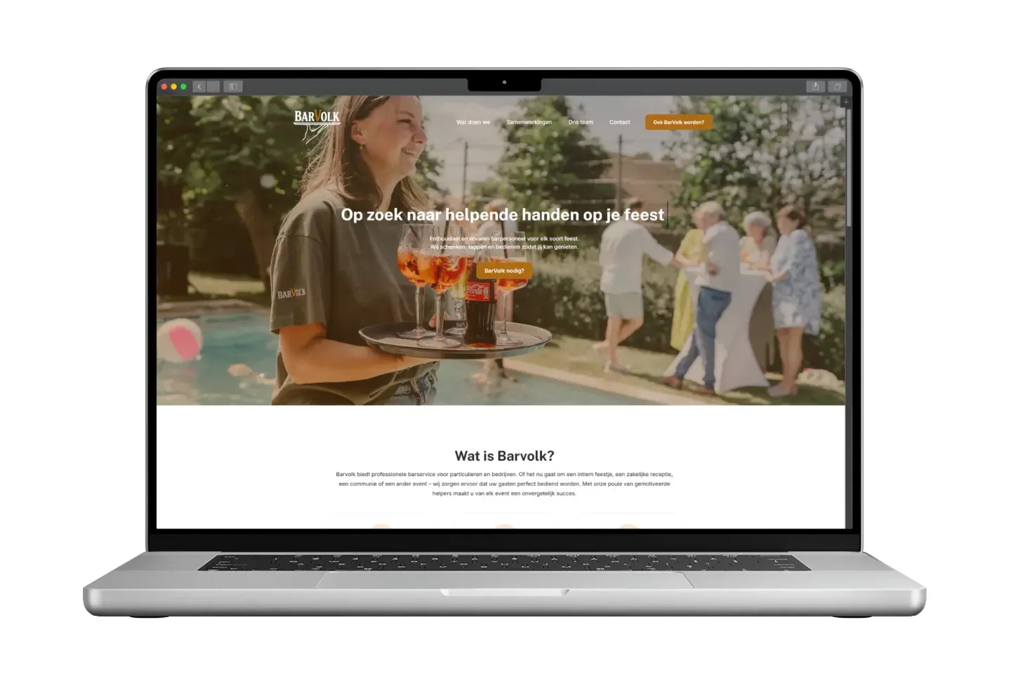 Barvolk op laptop