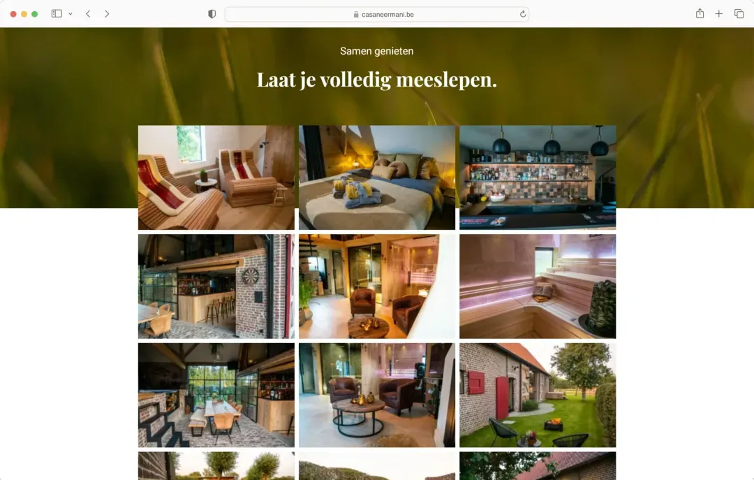 Casa Neermani in browserweergave