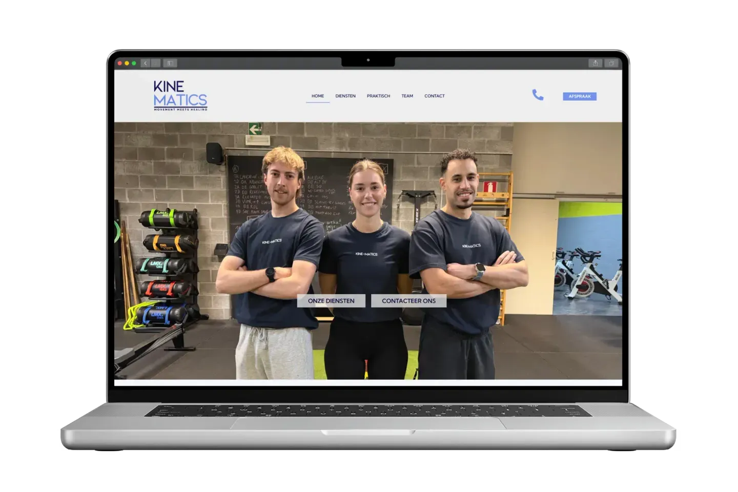 Kine-Matics op laptop