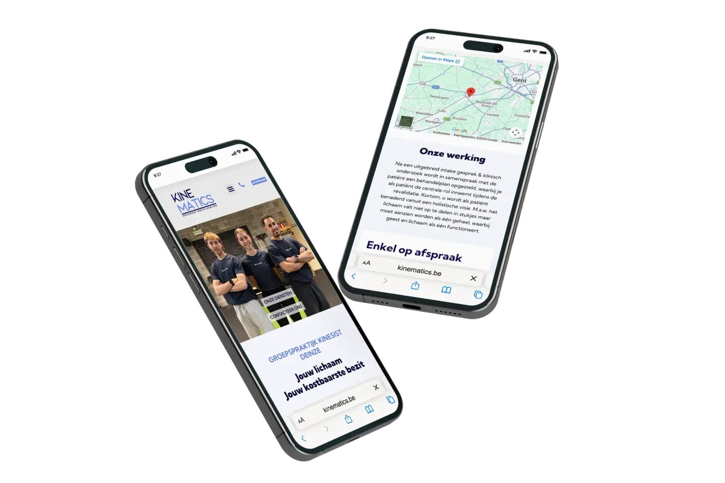 Kine-Matics op smartphone