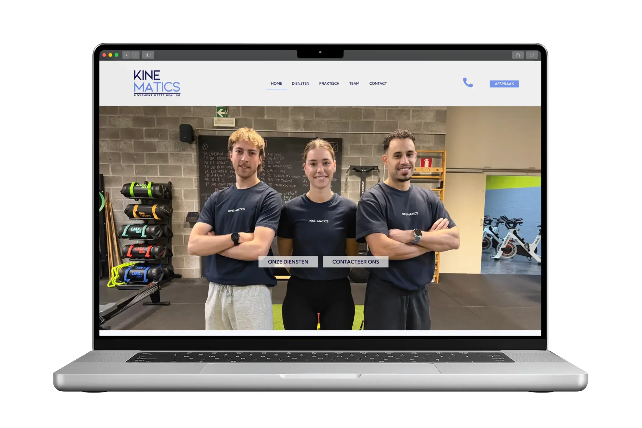 Kine-Matics op laptop