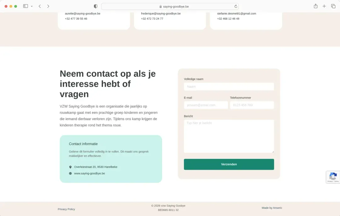 Saying Goodbye in browserweergave