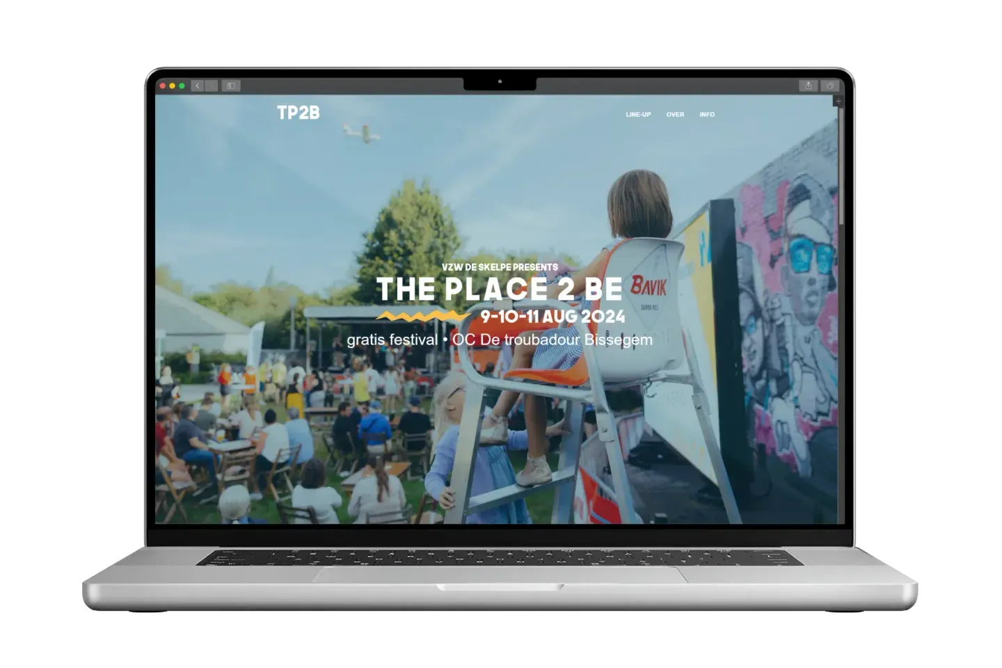 TP2B op laptop
