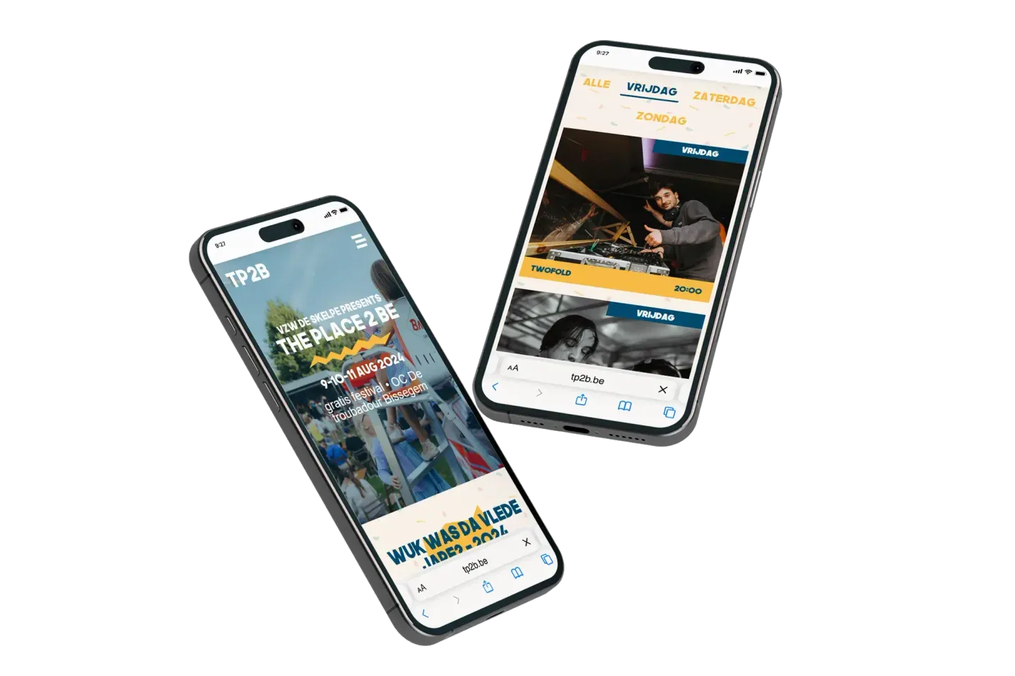 TP2B op smartphone
