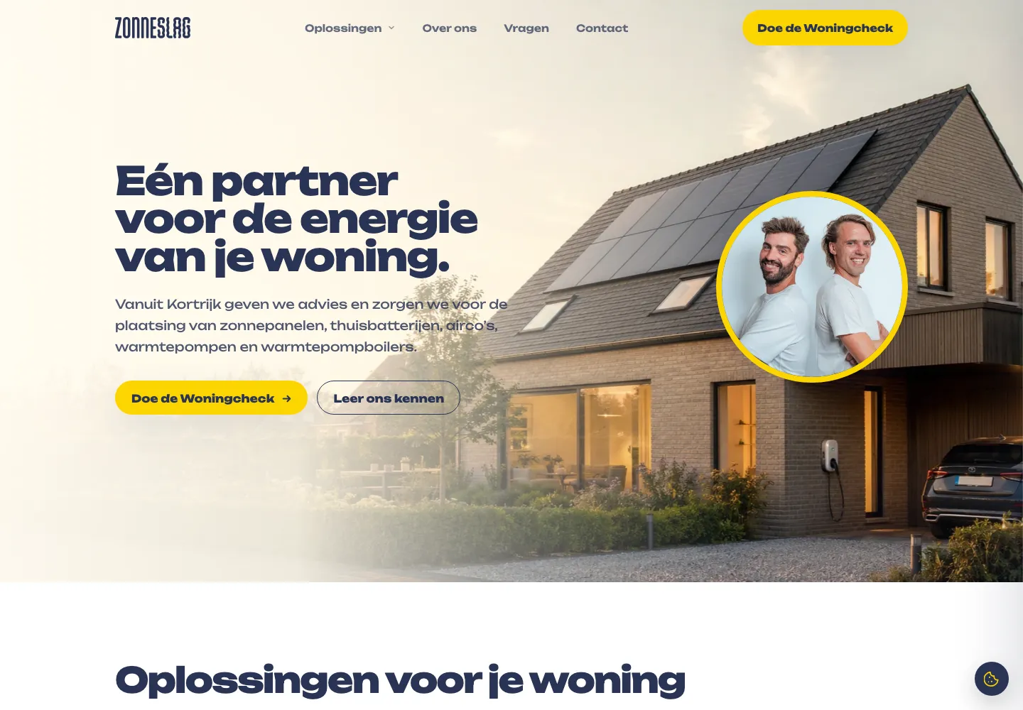 De website van Zonneslag.